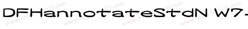DFHannotateStdN W7字体转换
